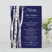 Menu fait sur commande de mariage d'arbres de (Debout devant)