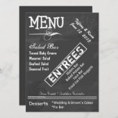 Menu fait sur commande de mariage de sembler de (Devant / Derrière)