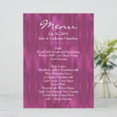Menu fait sur commande de mariage de sembler rose (Debout devant)