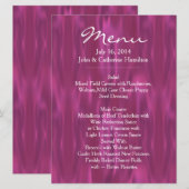 Menu fait sur commande de mariage de sembler rose (Devant / Derrière)