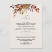 Menu FALL Script Mariage saisonnier (Devant)