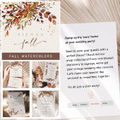 Menu FALL Script Mariage saisonnier