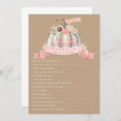 Menu Fall White Citrouille Baby shower Trouver Le Jeu D (Devant / Derrière)