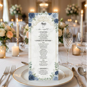 Menu Faux Ornementation en Rouleau Imprimée Marbre