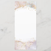 Menu faux paillettes aquarelle (Dos)