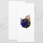 Menu Ferme bleue sur cercle noir (Devant / Derrière)