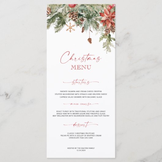 Menu Festive Fête (Devant)