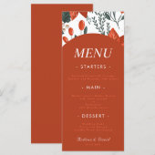 Menu Fête botanique de Noël Fruit et Berry (Devant / Derrière)