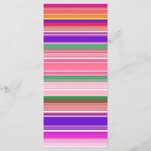 Menu Fête Colorée Mexicaine Anniversaire Floral (Dos)