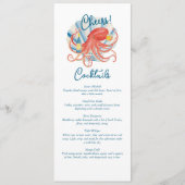 Menu Fête de cocktails Coastal Cheers (Devant)