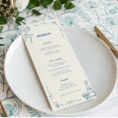 Menu Fête de divertissement ou mariage fantaisiste fran