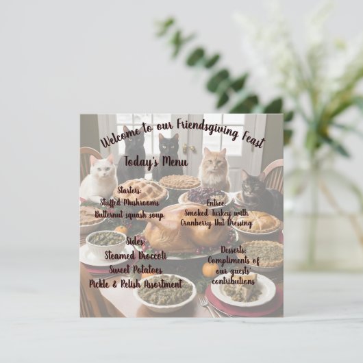 Menu Fête de l'Action d'Amabilité (Debout devant)