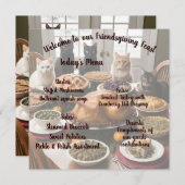 Menu Fête de l'Action d'Amabilité (Devant / Derrière)