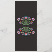 Menu Fête de Mariage Mexicaine Violette Réception (Dos)