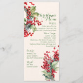 Menu Fête de Noël Dîner de fête (Devant)