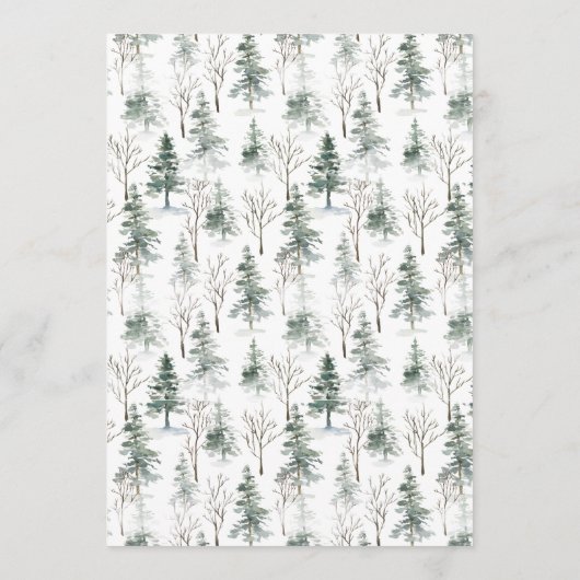 Menu Fête de Noël Splendor hiver (Dos)