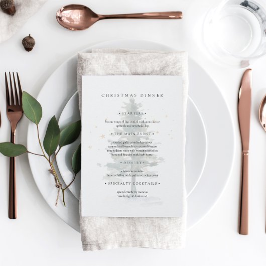 Menu Fête de Noël Splendor hiver