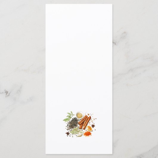 Menu Fête des épices automnales (Dos)