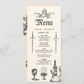 Menu Fête des Mariages d'Imaginaires médiévaux