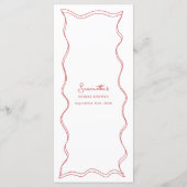 Menu Fête des mariées à vin de pizza italienne à main r (Dos)