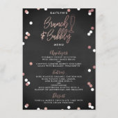 Menu Fête des mariées Brunch & Bubbly Confetti (Devant)