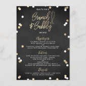 Menu Fête des mariées Brunch & Bubbly Confetti (Devant)