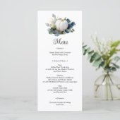 Menu Fête des mariées citrouille blanche et verte d'euc (Debout devant)