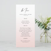 Menu Fête des mariées de crème glacée aquarelle (Debout devant)