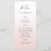 Menu Fête des mariées de crème glacée aquarelle (Devant)