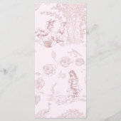 Menu Fête des mariées de pique-nique moderne chic Toile (Dos)