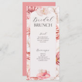 Menu Fête des mariées Garden Tea Party (Devant / Derrière)