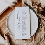 Menu Fête des mariées Mariage classique Elegance<br><div class="desc">Ce beau menu est parfait pour votre prochain événement ! Modifiez facilement les éléments du menu et affichez ce beau design sur chaque assiette ! Voir la collection entière pour plus d'articles correspondants !</div>