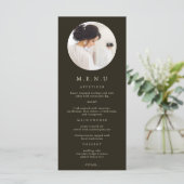 Menu Fête des mariées photo de typographie moderne (Debout devant)