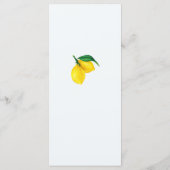 Menu Fête des mariées sicilien (Dos)