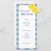 Menu Fête des mariées sicilien (Devant / Derrière)