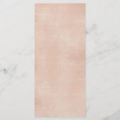 Menu Fête des mariées Soiree Rose Boho Rose (Dos)