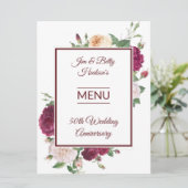 Menu Fête du 50e Anniversaire - Réception (Debout devant)