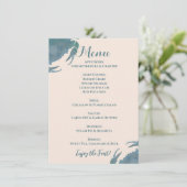 Menu Fête du crabe| Crabe bleu aquarelle, Parti de la r (Debout devant)