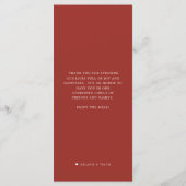 Menu Fête du homard | Thème de la marée rouge (Dos)