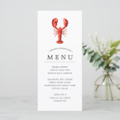 Menu Fête du homard | Thème de la marée rouge (Debout devant)