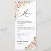 Menu Fêtes des mariées vertes (Devant)