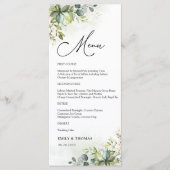 Menu Fêtes des mariées vertes (Devant)