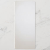 Menu Feuille d'or floral blanc ivoire (Dos)