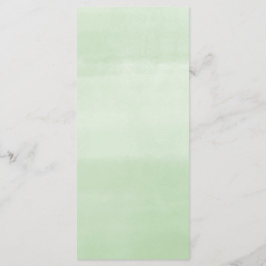 Menu feuille eucalyptus vert or vert rose (Dos)