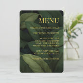 Menu Feuille Tropical Vert foncé (Debout devant)