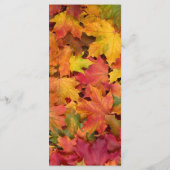 Menu Feuilles Automne Couleur Automne Personnaliser le (Dos)