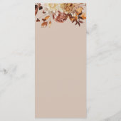 Menu Feuilles d'Automne Taupe (Dos)