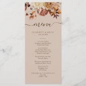Menu Feuilles d'Automne Taupe (Devant)