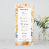 Menu Feuilles de l'érable Thanksgiving Brunch Dîner (Debout devant)