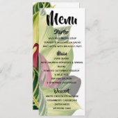 Menu Feuilles Tropicales (Devant / Derrière)